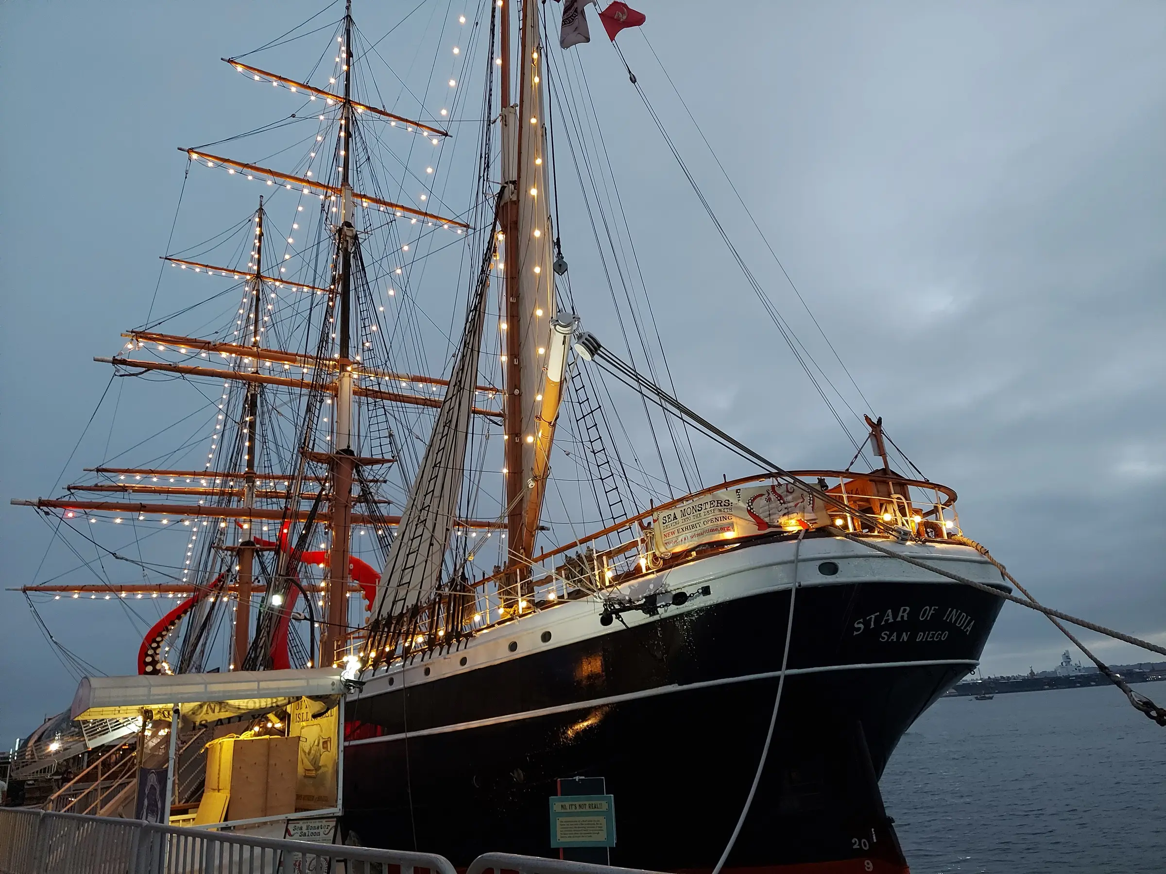The Star of India, part of the Maritime Museum of San Diego, on the Embarcadero