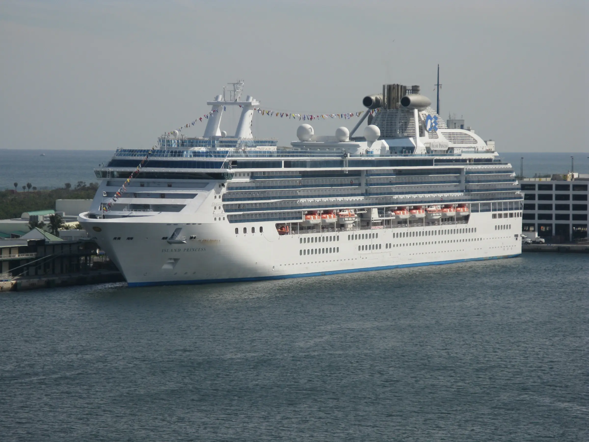 Island Princess moored in Port Everglades, Florida, in February 2010