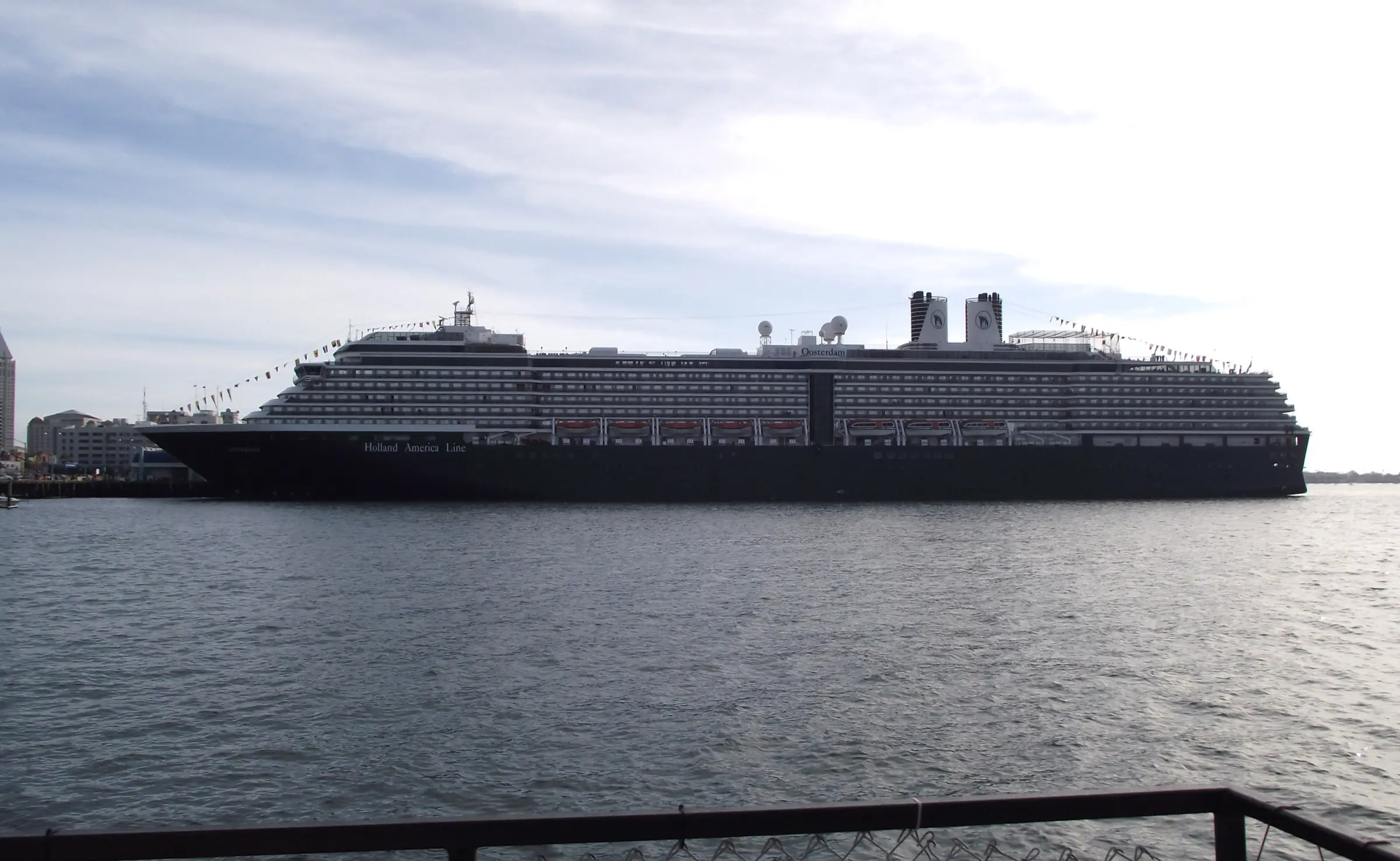 Oosterdam in San Diego Bay in February 2011