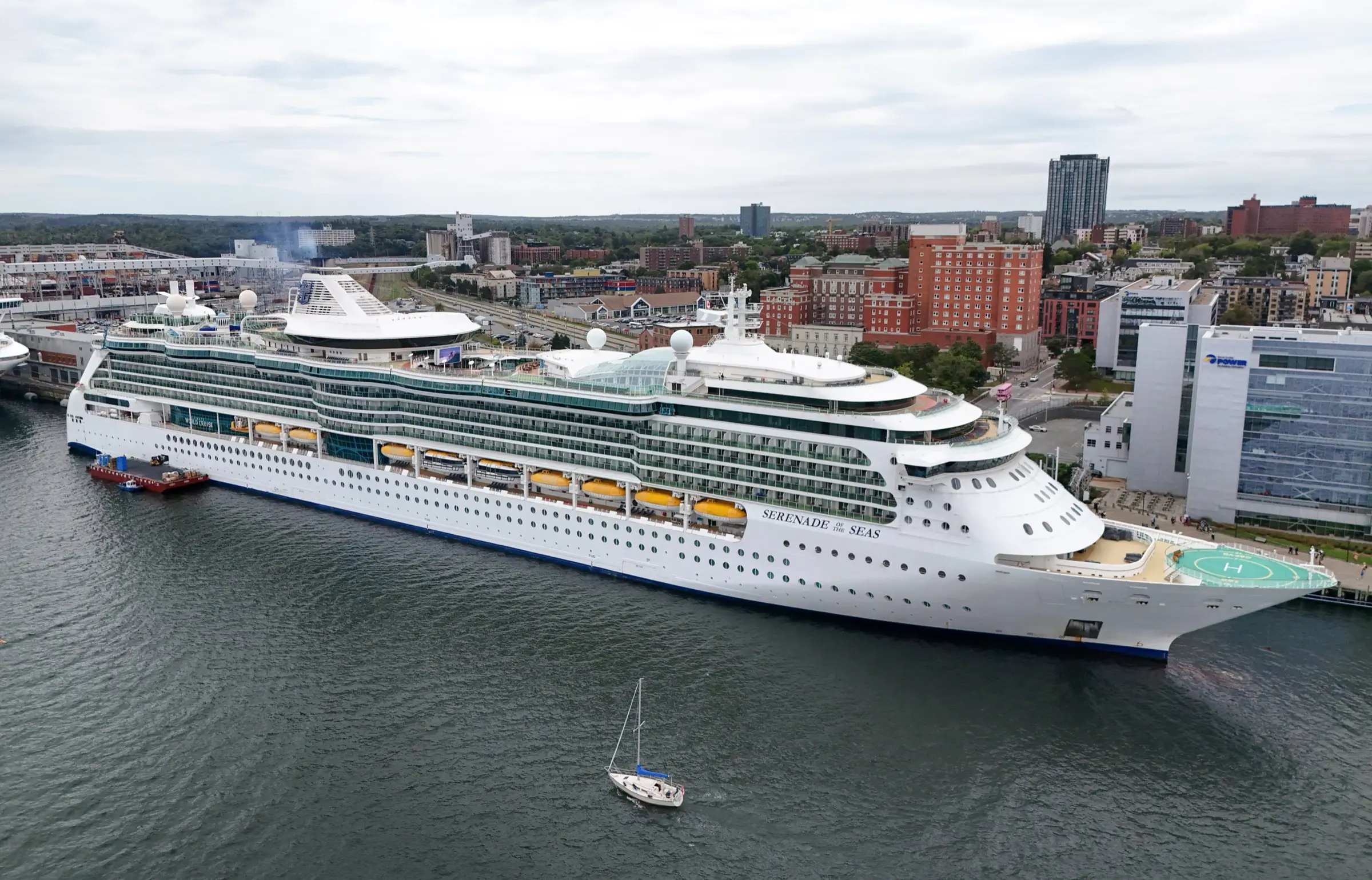 Serenade of the Seas docked in Halifax, Nova Scotia, in 2024